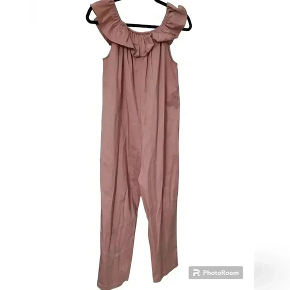 The Nines by Hatch Blush Pink Maternity Jumpsuit Size medium - Picture 6 of 7